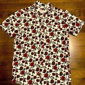 Zumiez Rose Button Down